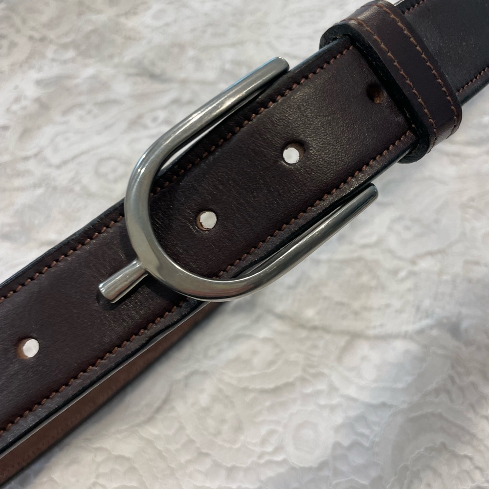 Tory Leather Stirrup Buckle Belt Size 32